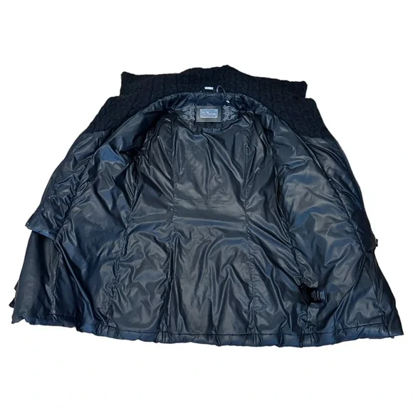 SOLD:Mackage Women's Down Kay Knit Collar Puffer Jacket - Black, S - Picture 8 of 13